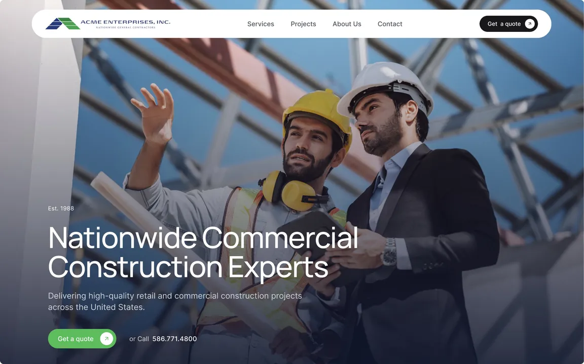 Acme Enterprises — hero image